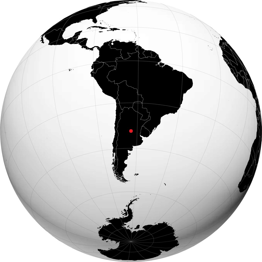 Villa María sul globo
