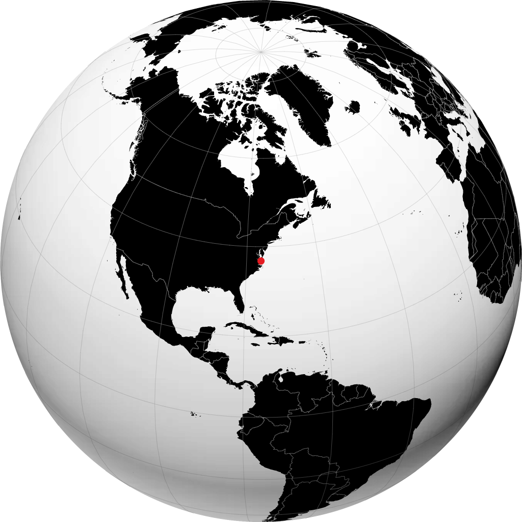 Virginia Beach sul globo