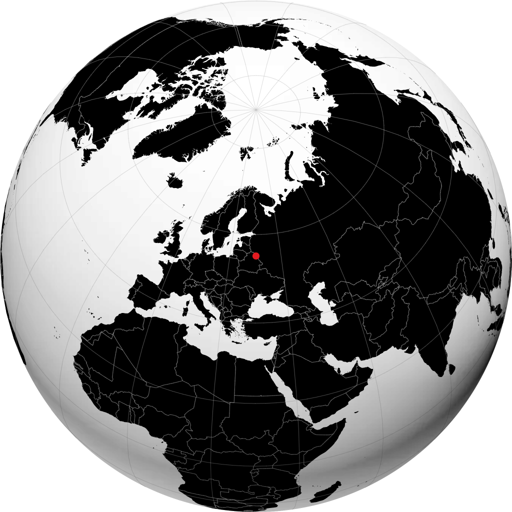 Vitebsk sul globo