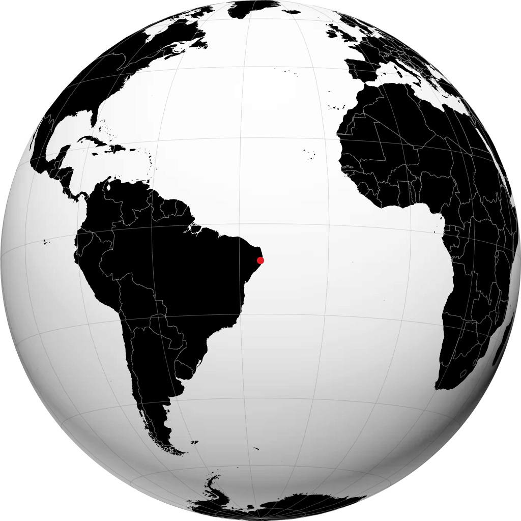 Vitoria de Santo Antao sul globo