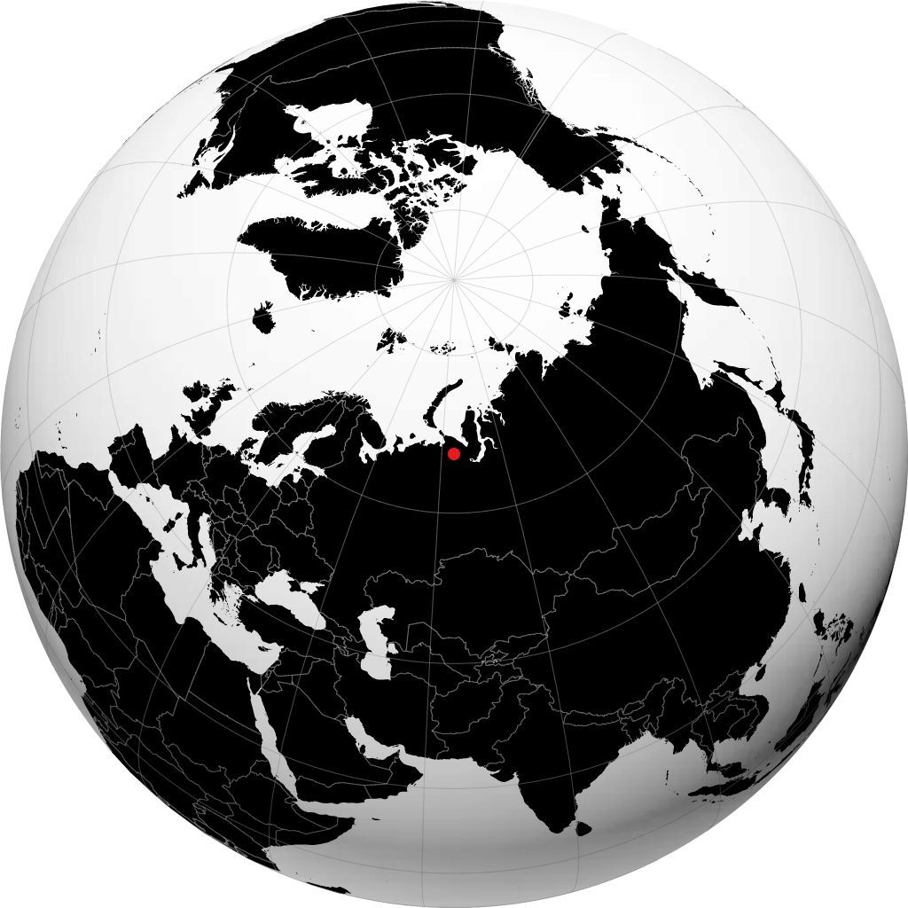 Vorkuta sul globo
