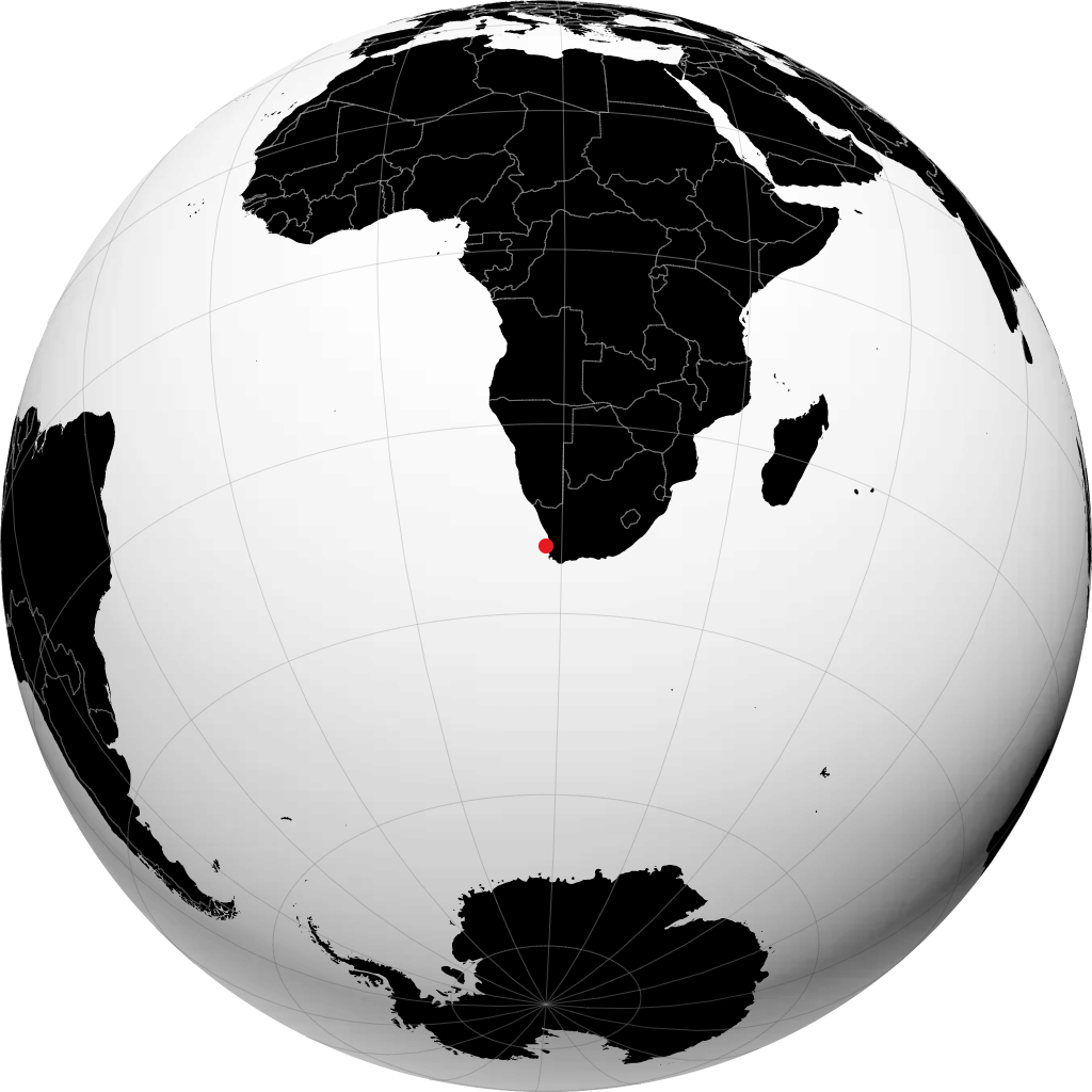 Vredenburg sul globo