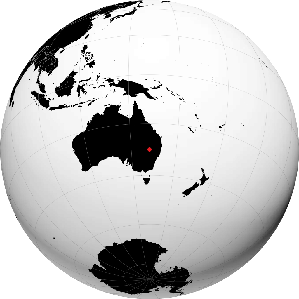 Walgett sul globo