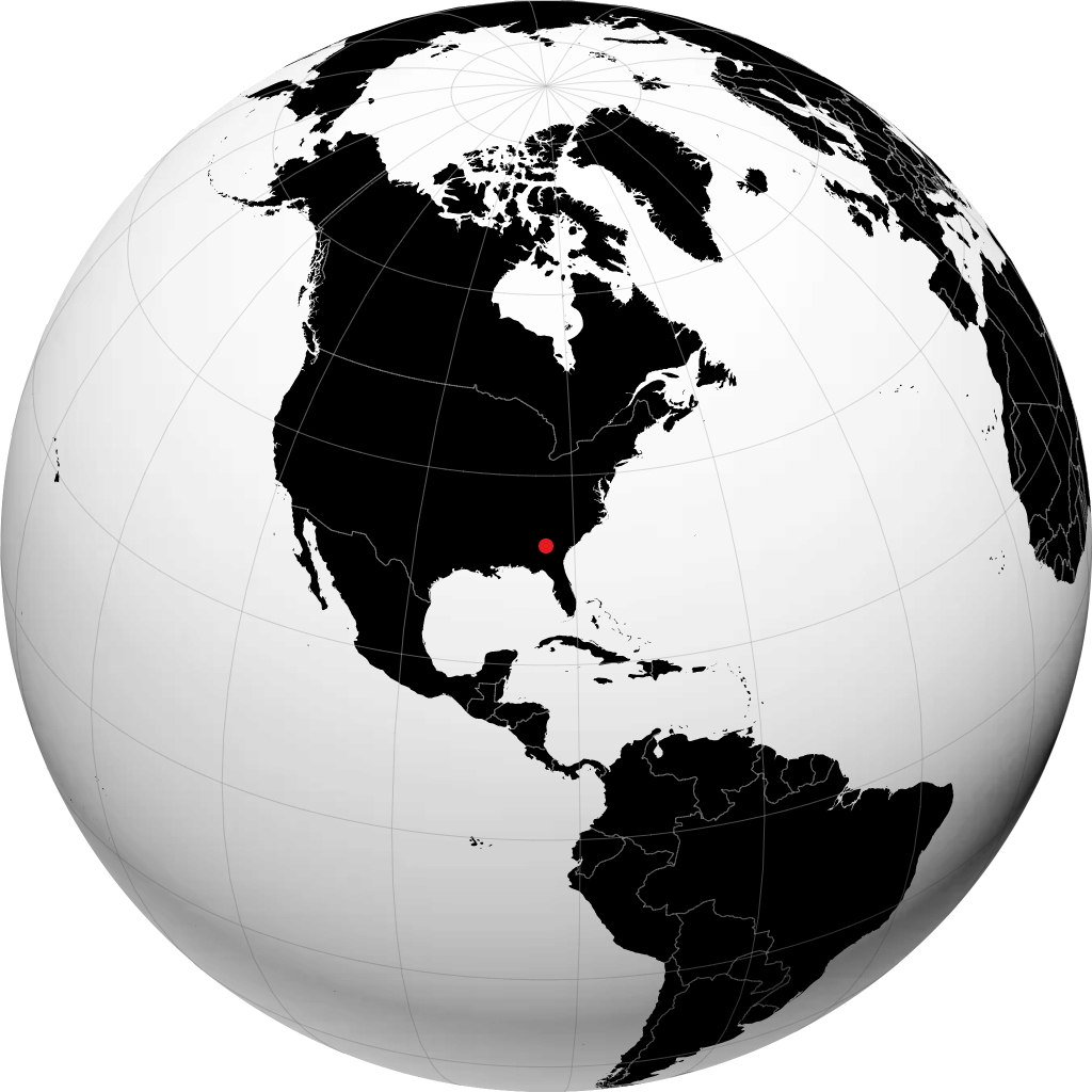 Warner Robins sul globo