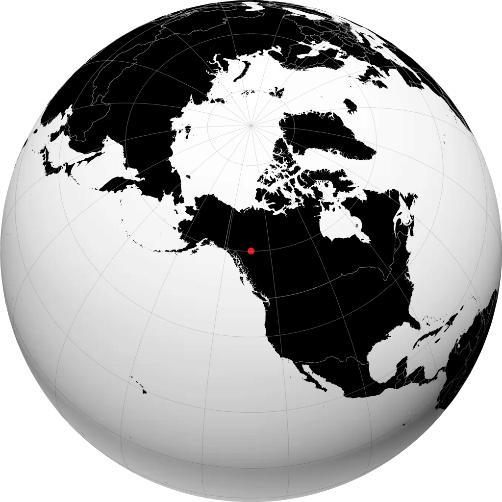 Watson Lake sul globo
