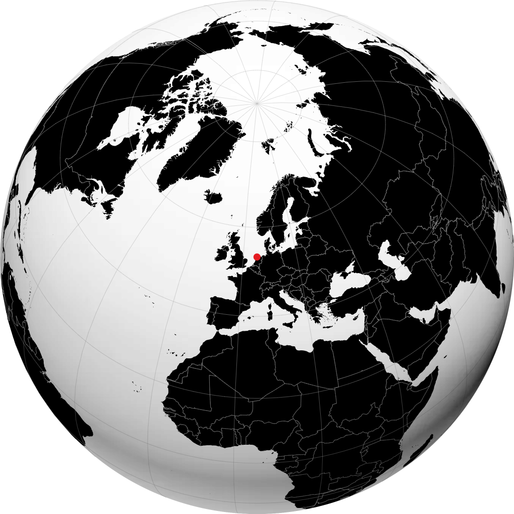 West-Terschelling sul globo