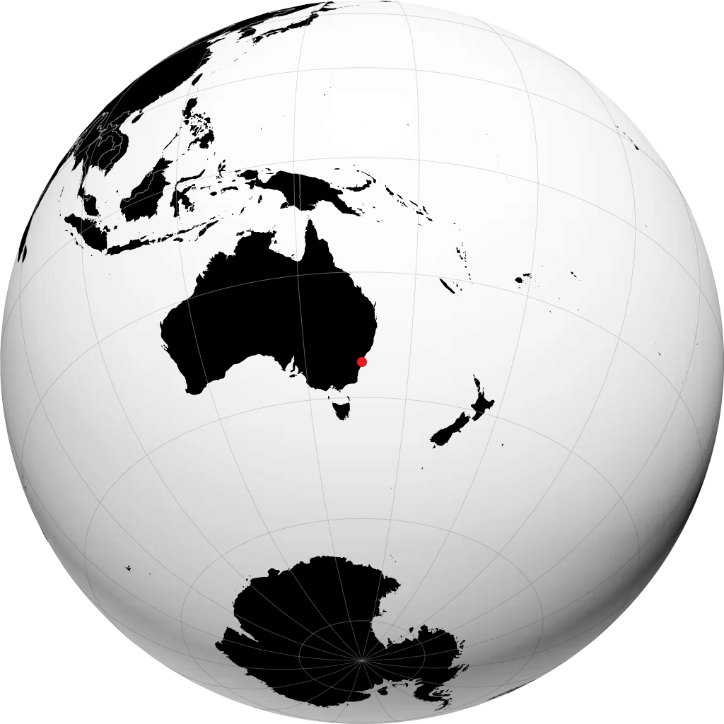 Wollongong sul globo