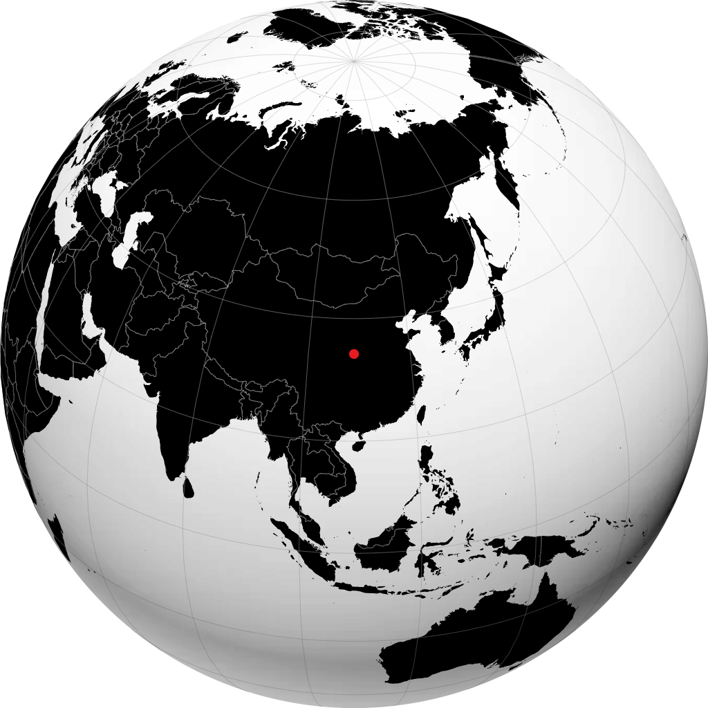 Xi'an sul globo