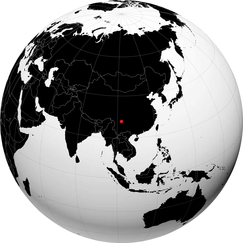 Xichang sul globo