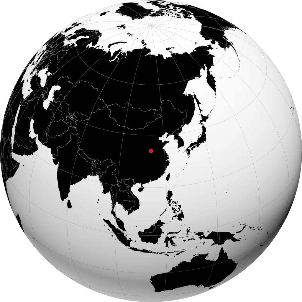 Xuchang sul globo