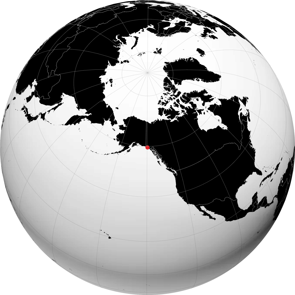 Yakutat sul globo