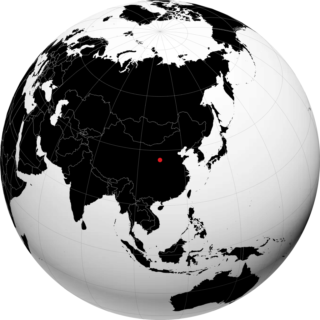 Yan'an sul globo