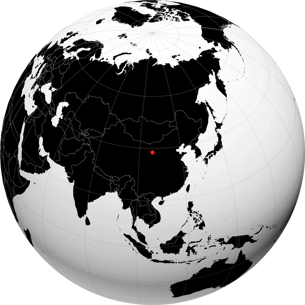 Yinchuan sul globo