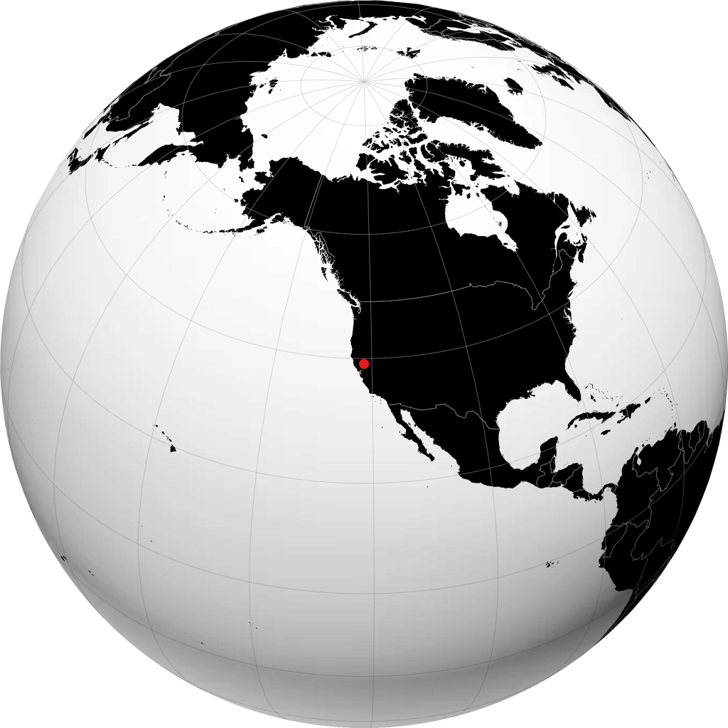 Yuba City sul globo