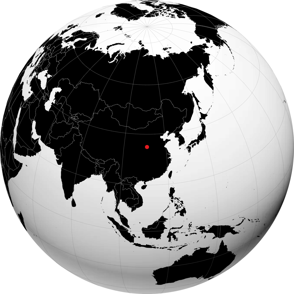 Yuncheng sul globo