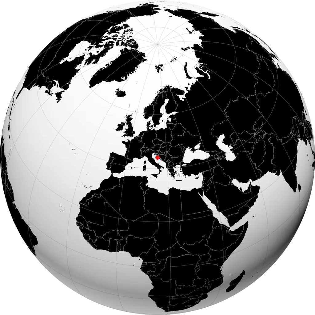 Zadar sul globo