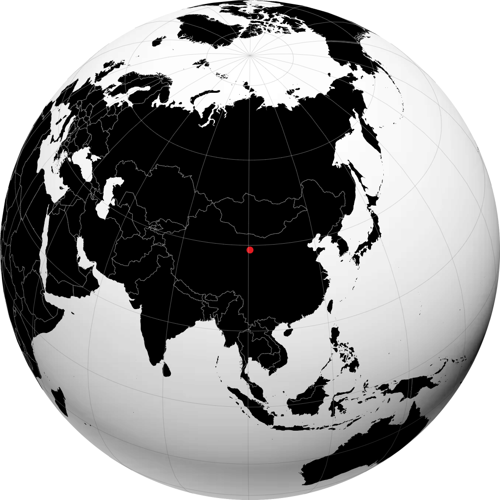 Zhangye sul globo