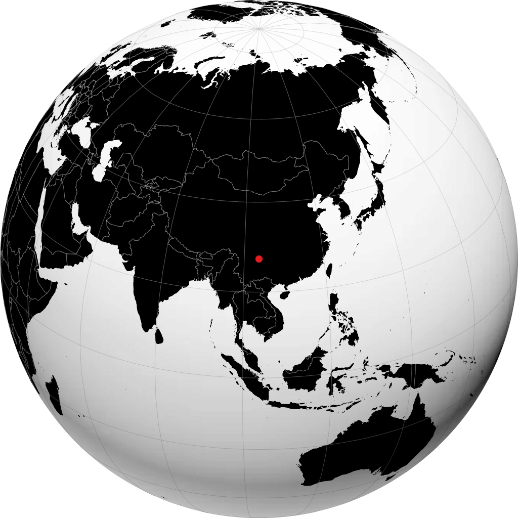 Zhaotong sul globo