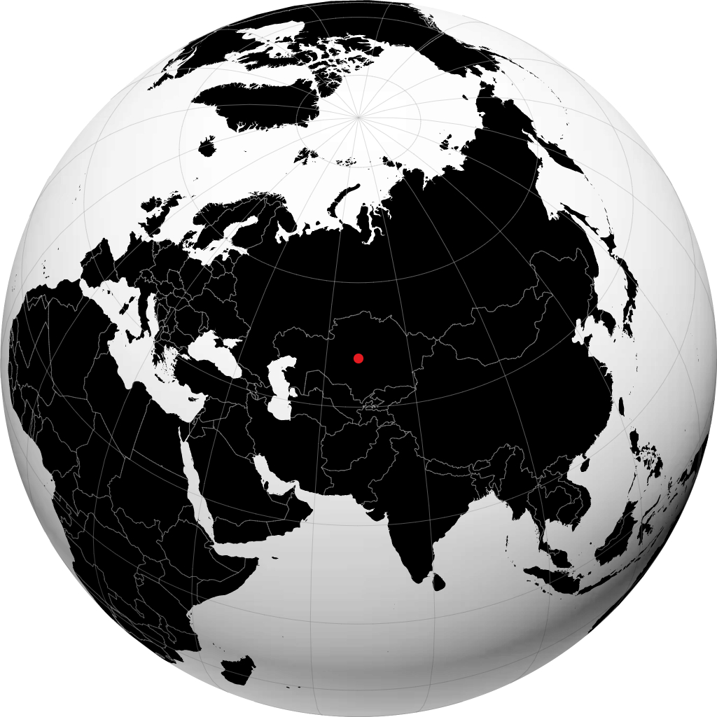 Zhezqazghan sul globo