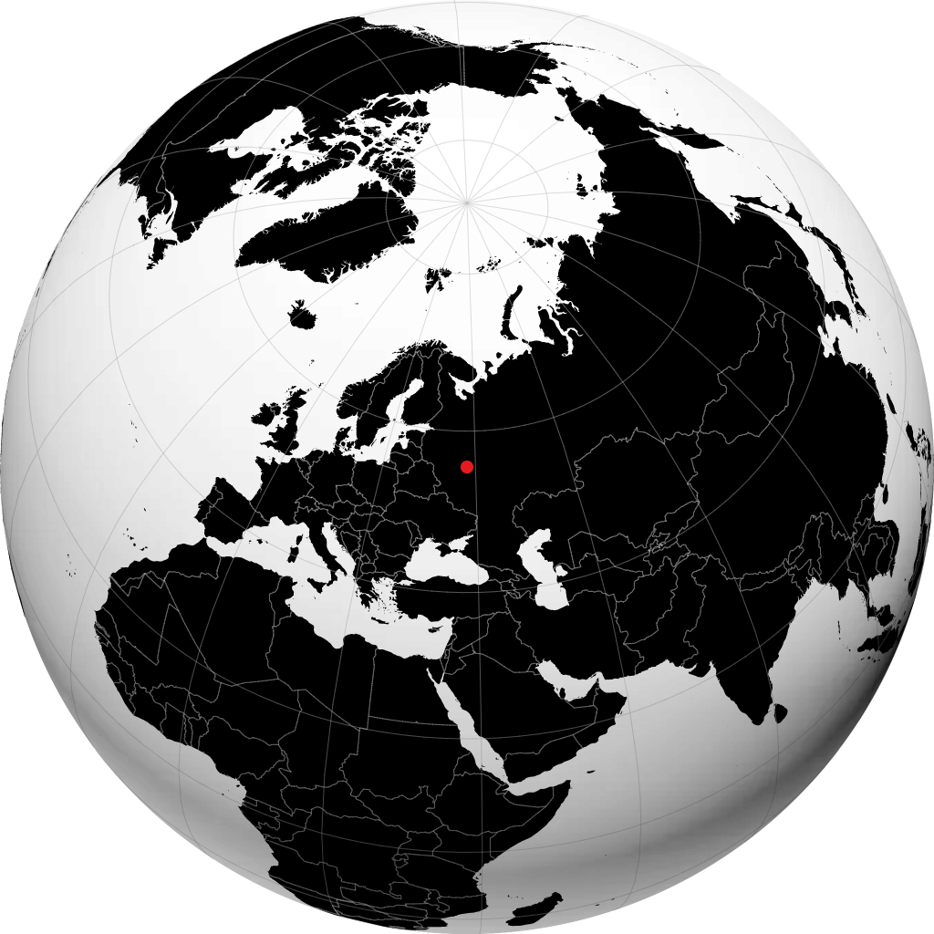 Zhukovskiy sul globo