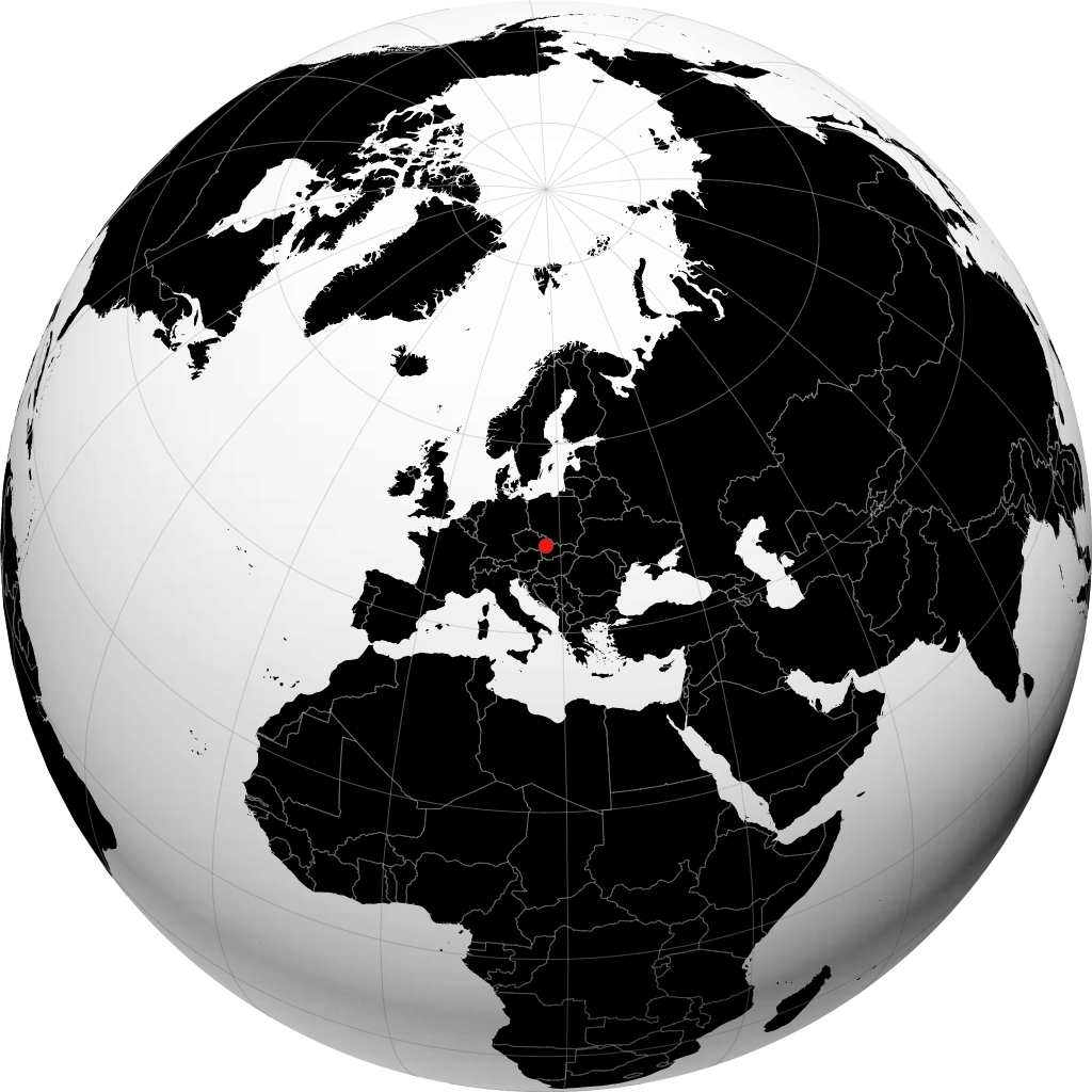 Zlín sul globo