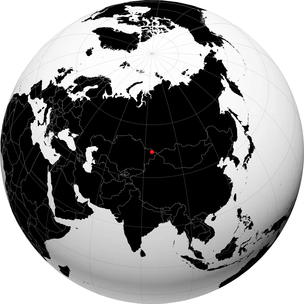 Zyryanovsk sul globo