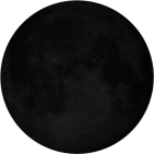 Luna crescente, illuminazione 3.3%