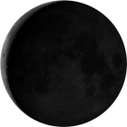 Luna calante, illuminazione 5.8%