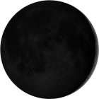 Luna crescente, illuminazione 8.1%
