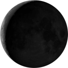 Luna calante, illuminazione 11.8%